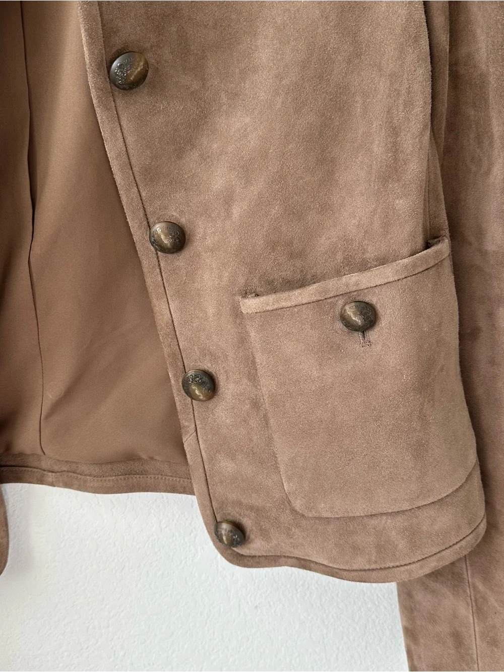 VERONICA BEARD Andrea Brown Suede Jacket SZ US 6 - Picture 3 of 8